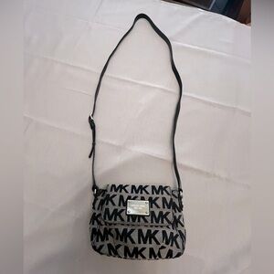 Michael Kors Black and Gray Small Crossbody Bag